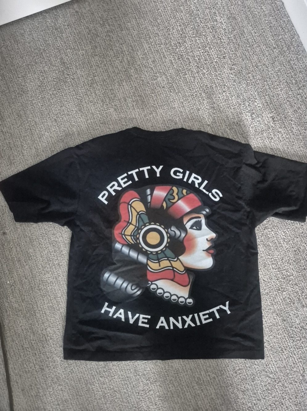 Pretty Girls Graphic Tee - Black with Multicolor Artwork